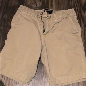 Size 28 slim American eagle khaki shorts